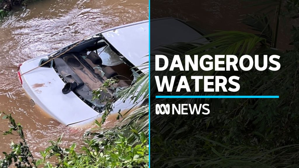 Woman dies after car swept from car park into suburban Brisbane creek ...