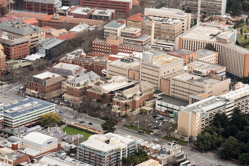 Old Royal Adelaide Hospital from above