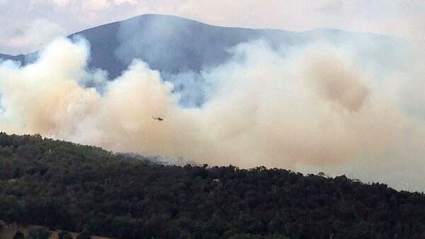Healesville bushfire smoke