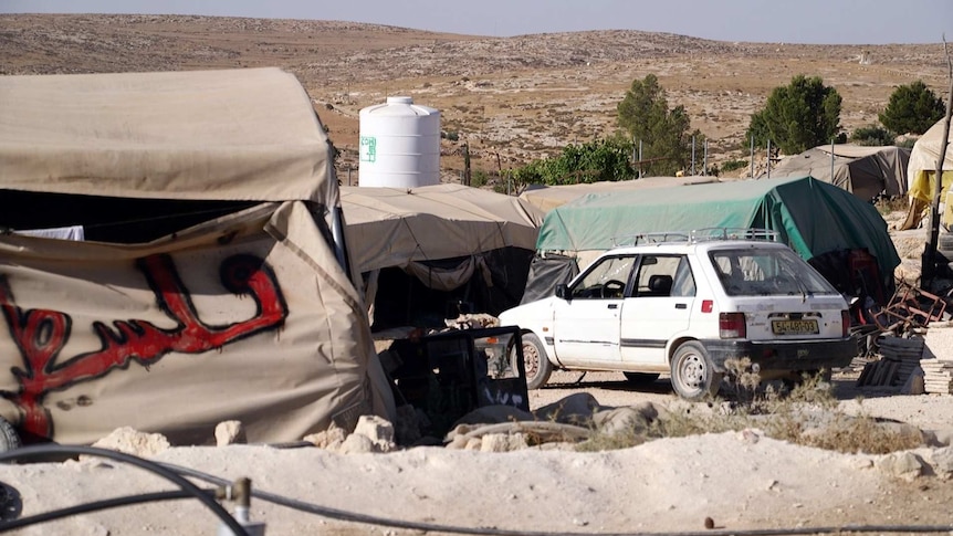 Tents at Susiya village