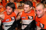Giants celebrate derby win over Swans