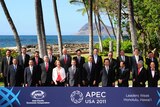 Group photo of APEC Leaders in Honolulu.