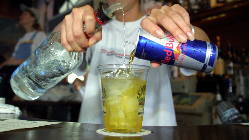 Red Bull mixer drink