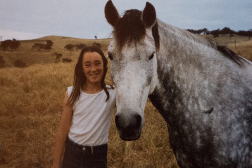 Sarah Denniff with her horse Silver Lady.