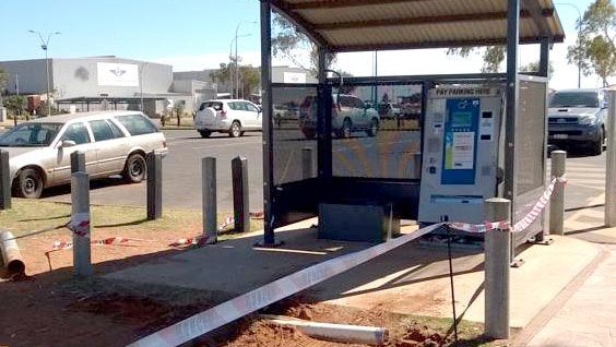 Port Hedland ticket machine ram raid