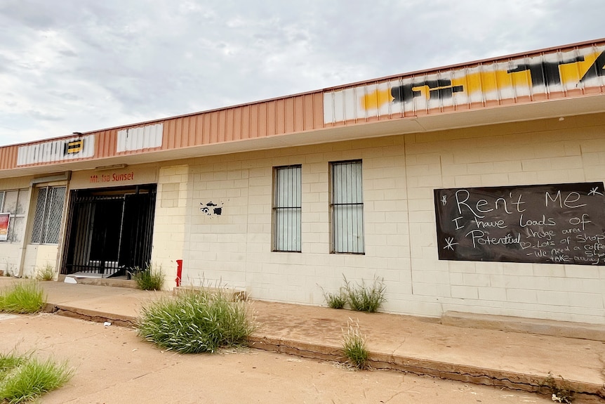 A closed down supermarket building