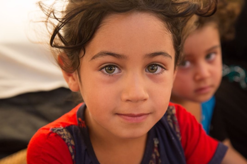Children at Fallujah's refugee camp.