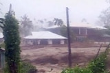 Floodwaters in Samoa