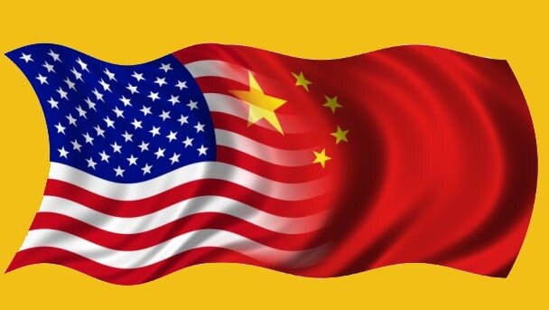 The US and Chinese flags merged together (Thinkstock: Hemera)