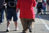 An obese man