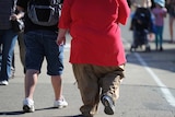 An obese man