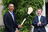 US president Barack Obama (L) and Ireland's prime minister Enda Kenny