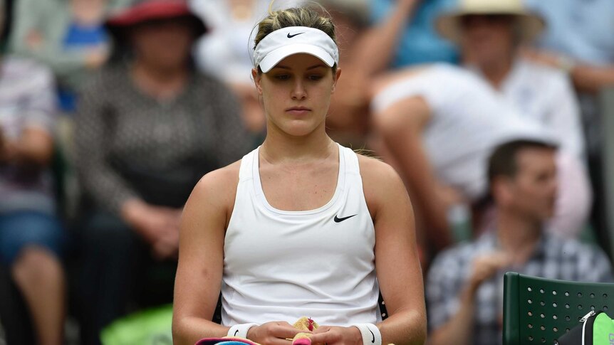 Eugenie Bouchard desolate during Wimbledon final loss