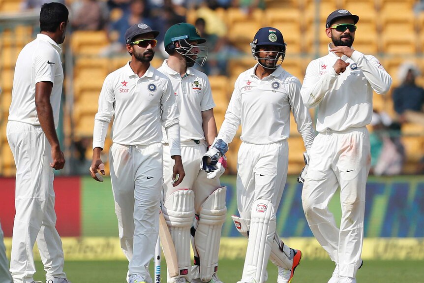 Virat Kohli calls for a review against Australia
