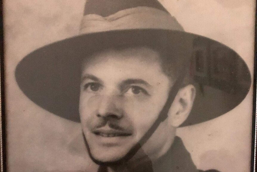 Gus Kuster’s Australian grandfather Gustave Kuster in uniform when he was a soldier and fought for Australia.