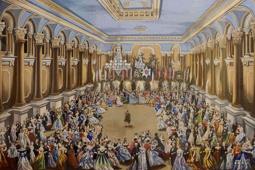 The City Ball in honour of the Duke of Edinburgh at City Hall in 1867