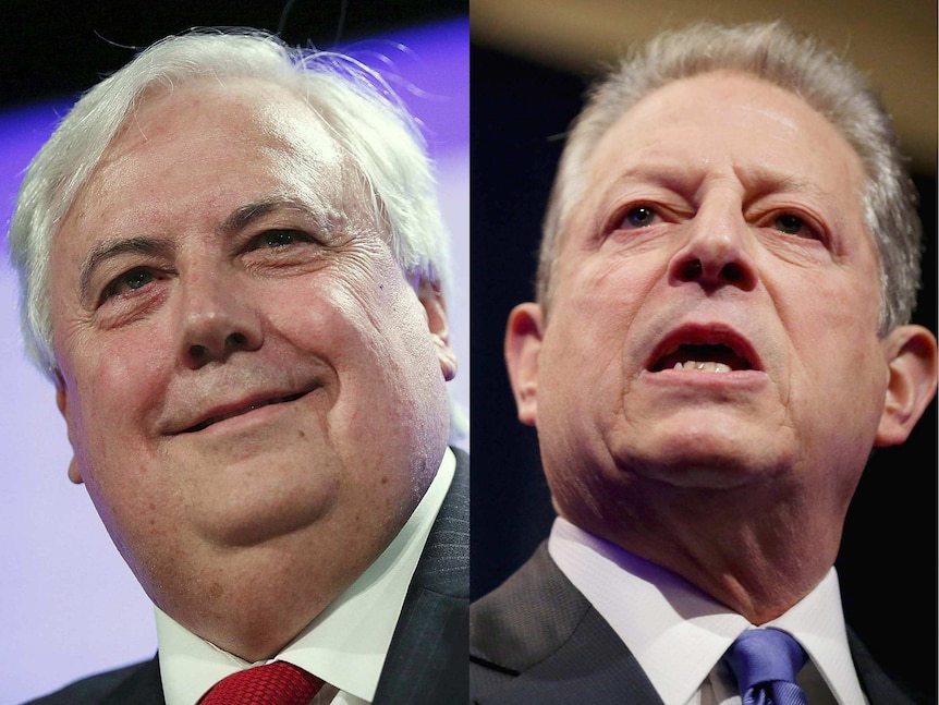 Clive Palmer and Al Gore