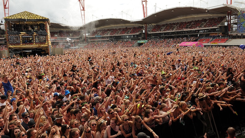 The crowd at the Big Day Out in 2012