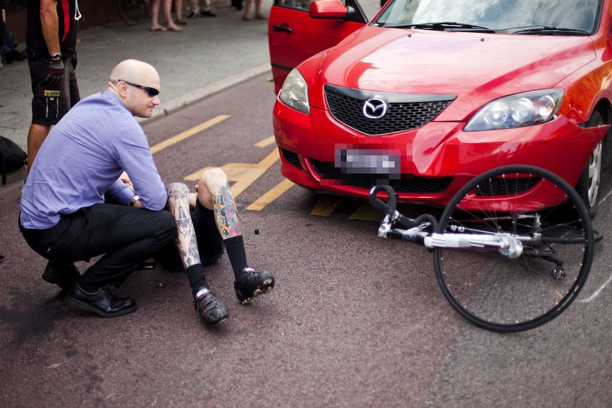 Cyclist struck