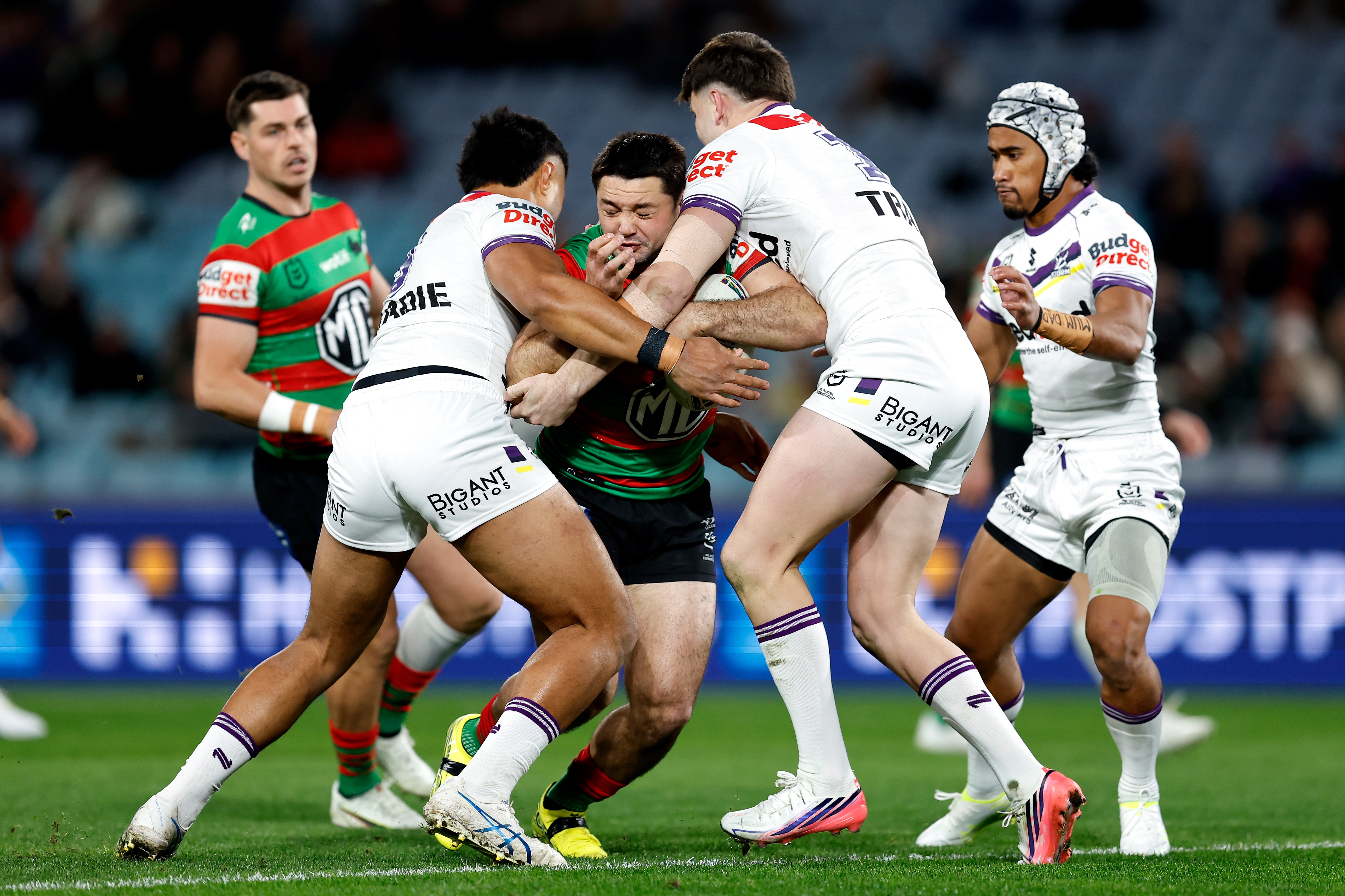 Live: Storm shrug off sluggish start to punish Souths