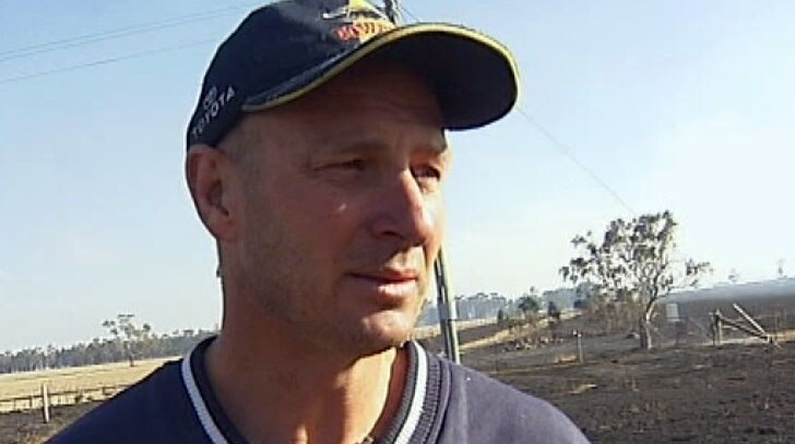 Peter Darvell, Forbes resident talking about escaping Mickleham fire