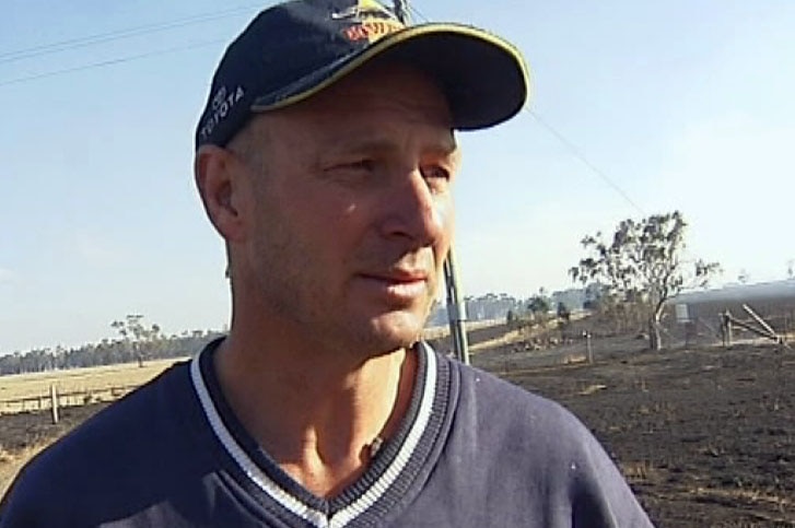 Peter Darvell, Forbes resident talking about escaping Mickleham fire