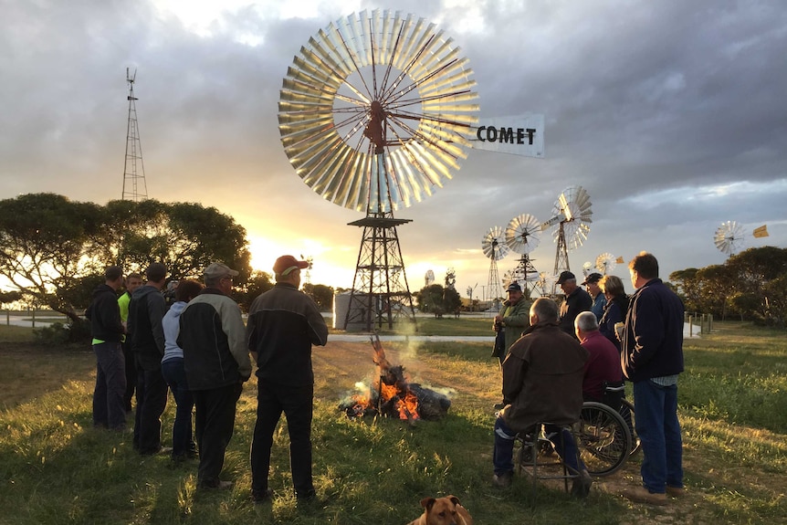 Windmill warriors toast their work