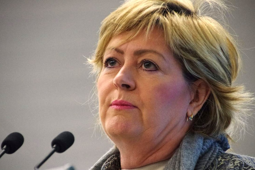 Close-up shot of Perth Lord Mayor Lisa Scaffidi.