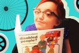 Stella Young holds a Who Cares About Disabled People? book for story about what wants the ambulant to know