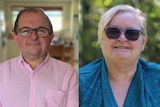 Two images next to each other - one is of a middle-aged man and the other is of a middle-aged woman