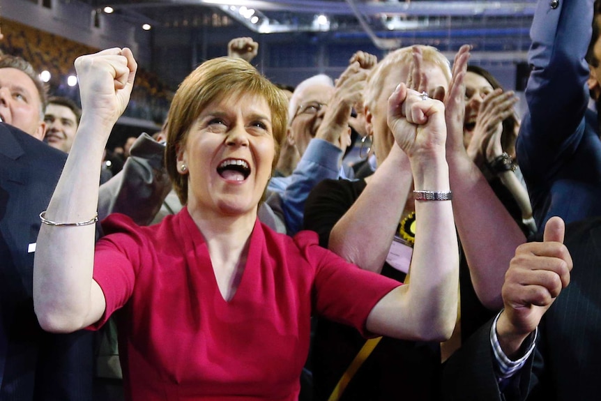 Nicola Sturgeon, leader of the Scottish National Party