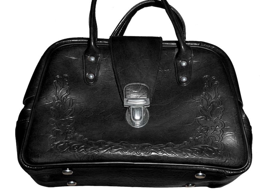 A distinctive black handbag police say was stolen from grandmother Valeria Fermendjin, who was found dead in her home.