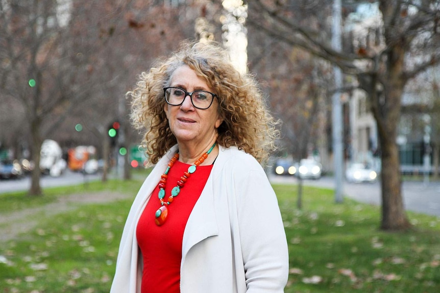 Professor Linda Briskman standing in park.