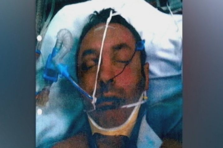 Timothy McCarthy, 41, suffered brain damage after being punched and hitting the pavement.