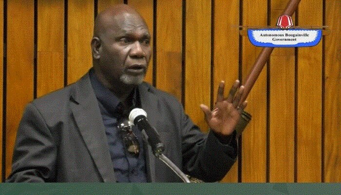 ABG AG and Minister for Bougainville Independence Mission Ezekiel Masatt (ABG Gav FB)