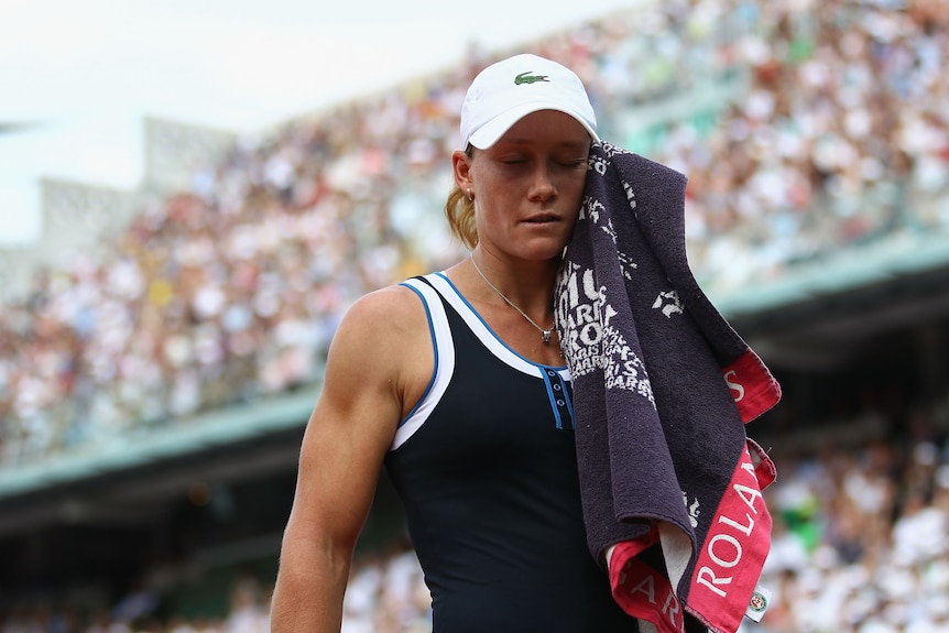 Samantha Stosur in the 2010 French Open final