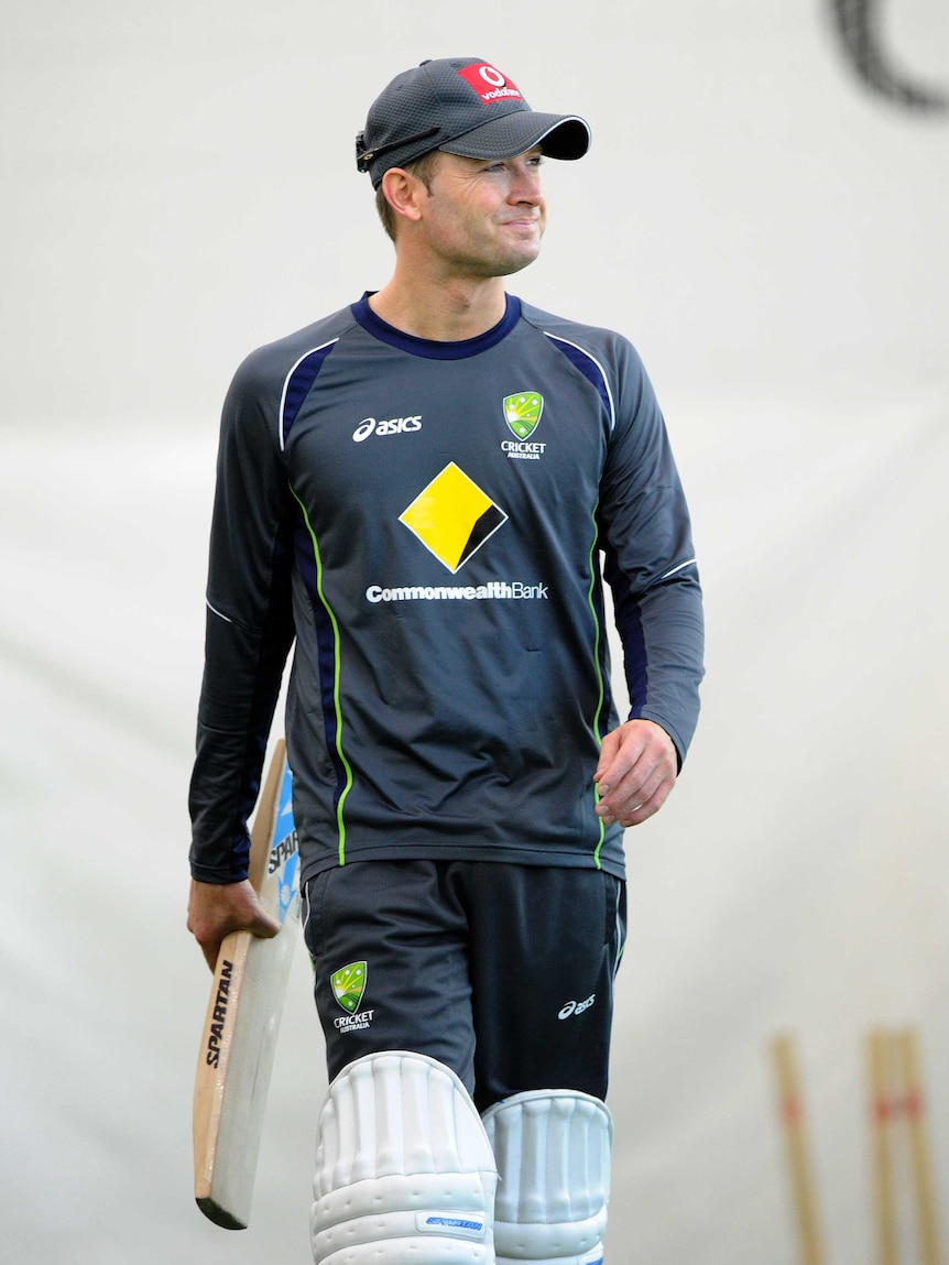 Michael Clarke has completed a series of run-throughs during Australia's two-day tour game in Chennai.