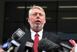 Bruce Morcombe, father of Daniel Morcombe, speaks to the media outside the Supreme Court in Brisbane, May 21, 2015