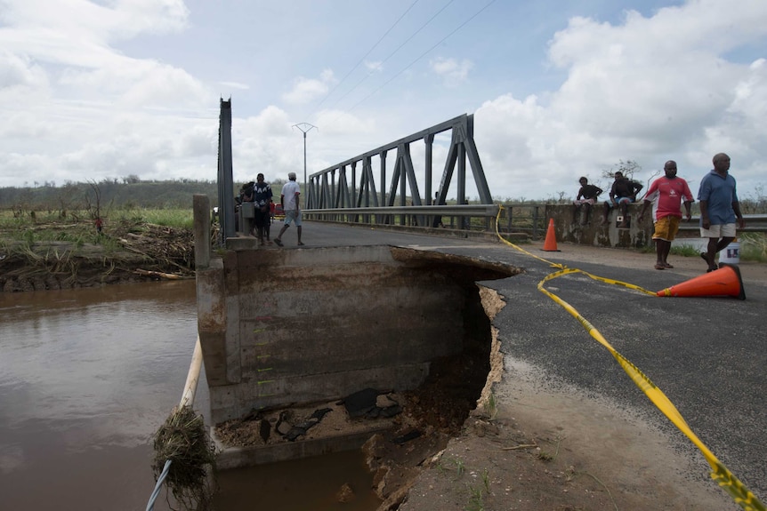 Teouma Bridge after Tropical Cyclone Pam