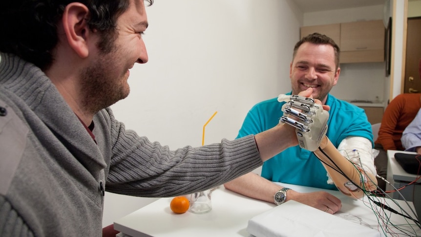 Dennis Aabo Sorenson can feel through his bionic hand