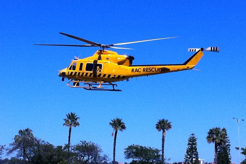 RAC Rescue Helicopter landing at Langley Park 14/09/2012