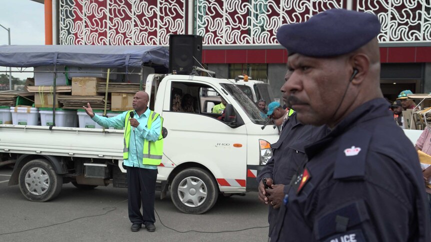 PNG police watch over preparations for the nation's election