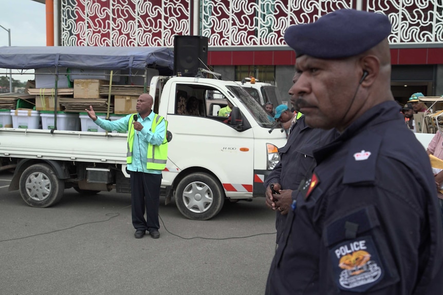PNG police watch over preparations for the nation's election