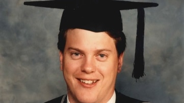 Tim Nicholls' graduation from university QIT in Brisbane, as it was known then in 1989.