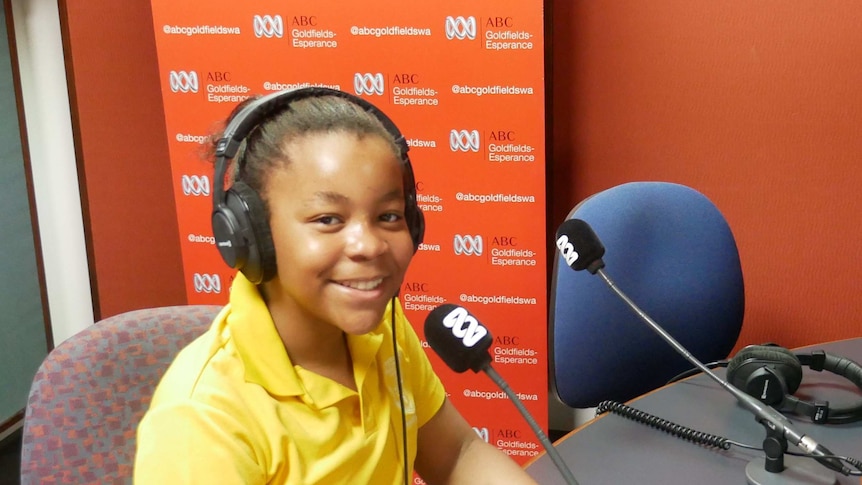 Kalgoorlie primary school student Agoziem loves bringing you the weather forecast