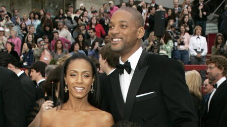 Will Smith and family at the Oscars