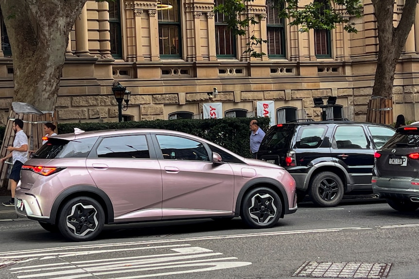 a pink car in Sydney