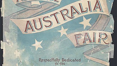 Excerpt of cover of sheet music for 'Advance Australia Fair' (National Library of Australia)