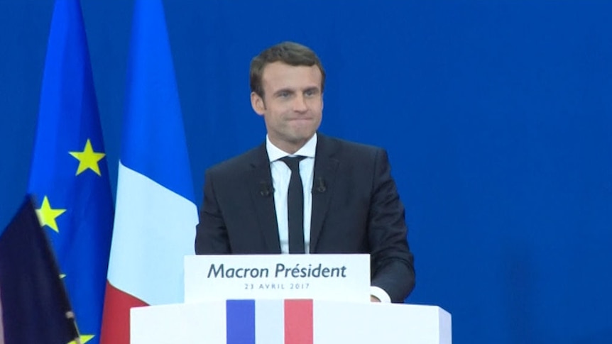 Emmanuel Macron bills himself the "patriots' candidate"