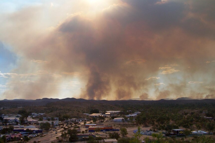 Fires burn north of Alice Springs